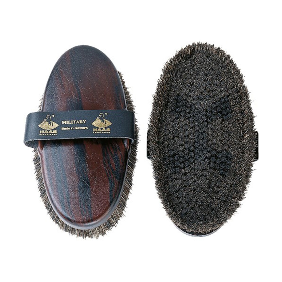 HAAS MILITARY Grooming Brush for MEN - for superior cleanliness and a shiny coat