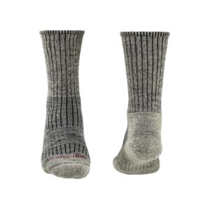 BRIDGEDALE TREKKER COMFORT FIT/MEN'S MIDWEIGHT MERINO COMFORT BOOT STONE GREY