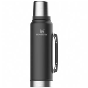 Stanley Legendary Classic Matte Black Vacuum Bottle (Thermos Flask) 1L