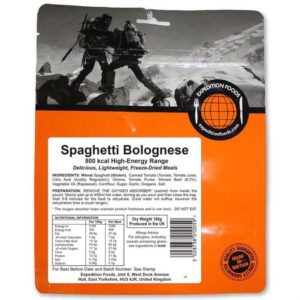 EXPEDITION FOODS Spaghetti Bolognese Freeze-Dried Camping & Hiking Food