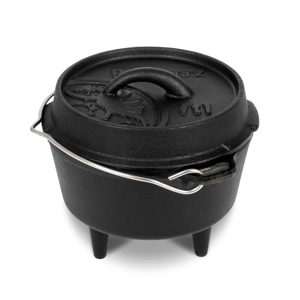 PETROMAX SMALL CAST IRON DUTCH OVEN WITH LEGS FT1 0.93L CAPACITY - Image 3
