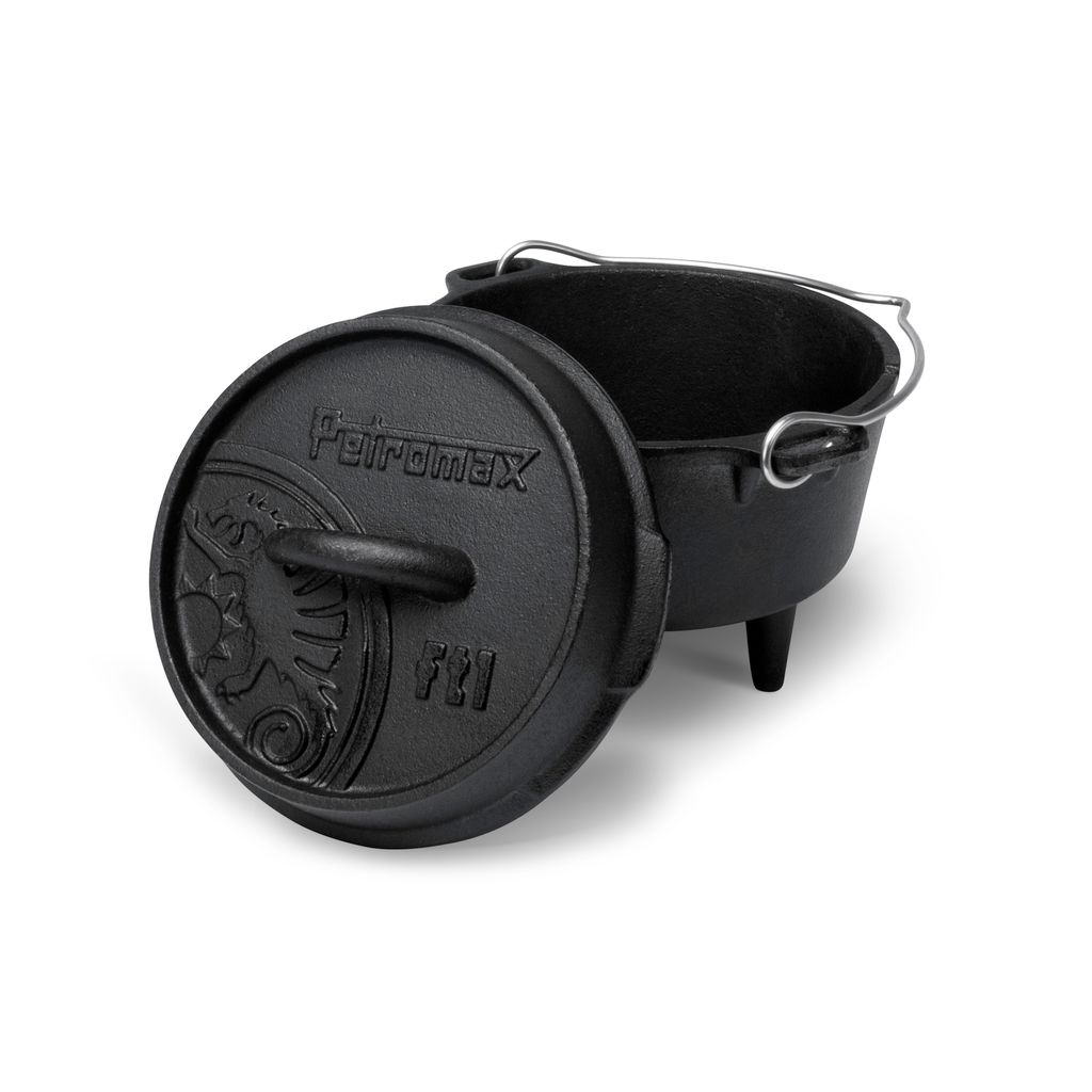 PETROMAX SMALL CAST IRON DUTCH OVEN WITH LEGS FT1 0.93L CAPACITY