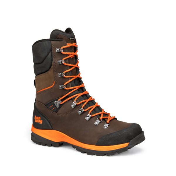Hanwag Kalixfors SF Extra Gore-Tex Tall Hunting / Bushcraft Expedition Boots BROWN / ORANGE - Image 3