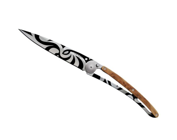 Deejo 37g Tattoo Pocket Knife- Maori -  Without Box