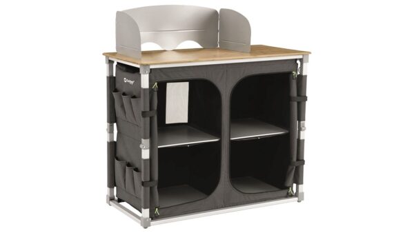 OUTWELL PADRES XL KITCHEN TABLE - CAMPING KITCHEN STORAGE WITH STOVE WINDSHIELD