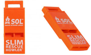 SURVIVE OUTDOORS LONGER® (SOL) Slim Rescue Howler Survival Signal Whistle PAIR
