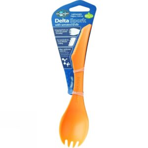 Sea to Summit Lightweight Delta Spork with Serrated Knife - Orange