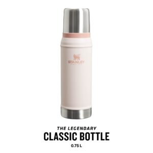 Stanley Classic Rose Quartz 0.75L 25oz Vacuum Drink Flask Hot or Cold with Cup