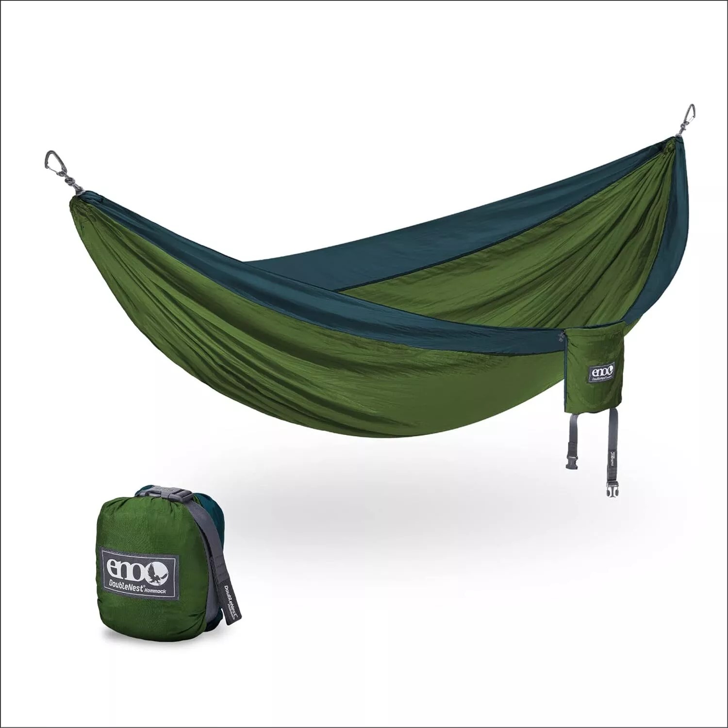 ENO Eagle Nest Outfitters Doublenest Parachute Hammock MARINE / CEDER