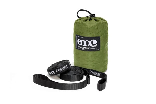 ENO TRAVELNEST HAMMOCK + STRAPS COMBO - CAMPING HAMMOCK WITH STRAPS Moss Green - Image 2