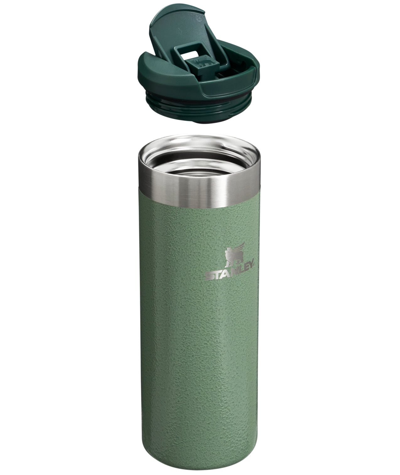 Stanley Classic Aerolight Transit Mug 0.47L Hammertone Green Sycamore Leakproof - Image 3