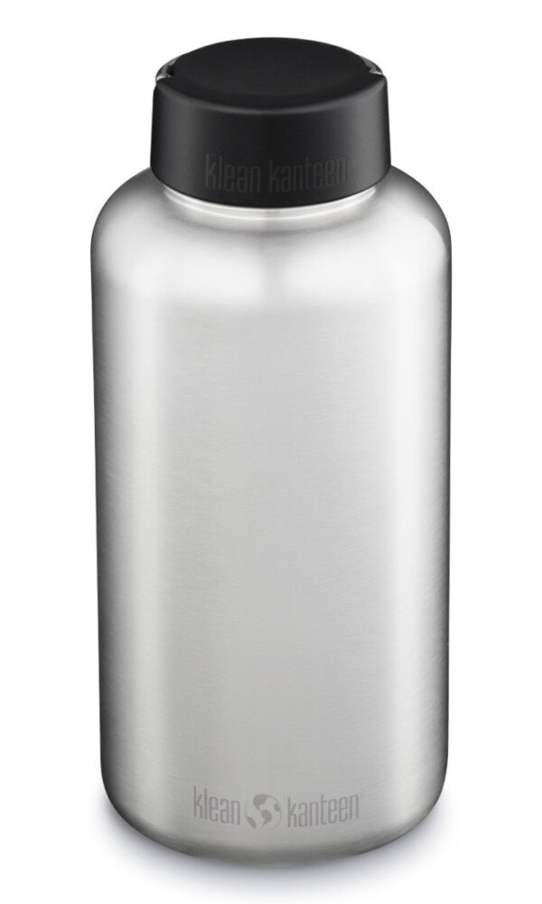Klean Kanteen Single Wall WIDE bottle 1900ml with loop cap - Brushed Stainless