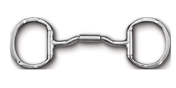 89-30365 Myler Forward Tilted, Ported Barrel Eggbutt with Hooks 5" level 2-3 mouthpiece