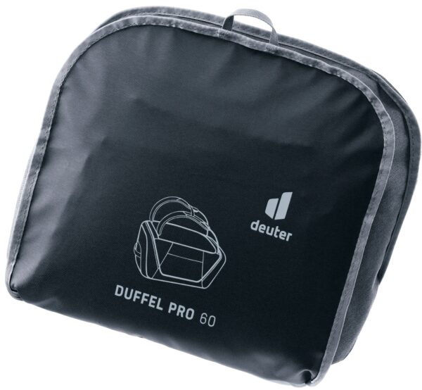 DEUTER Duffel PRO 60 Litre Rugged Travel Duffel Holdall BLACK - Image 12