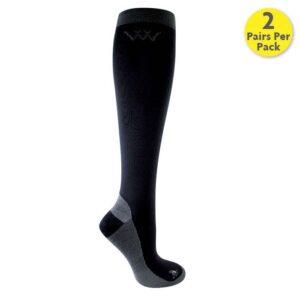 WOOF WEAR COMPETITION RIDING SOCKS BLACK