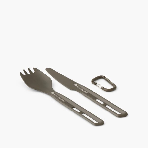 Sea to Summit Frontier Ultralight Spork & Knife Set with Carabiner - Image 2