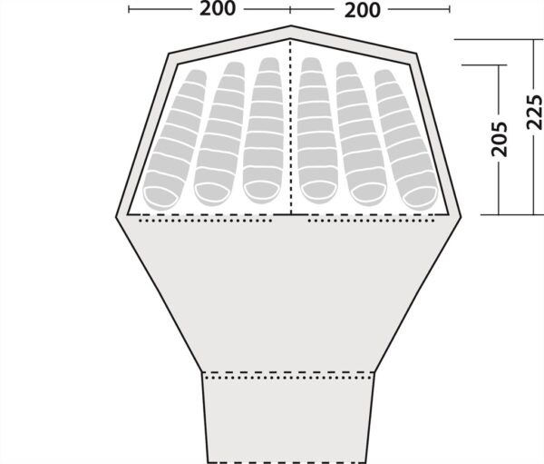 ROBENS INNER TENT FOR KIOWA 10 Person Tent, Liner, 2 Bedrooms - Image 2