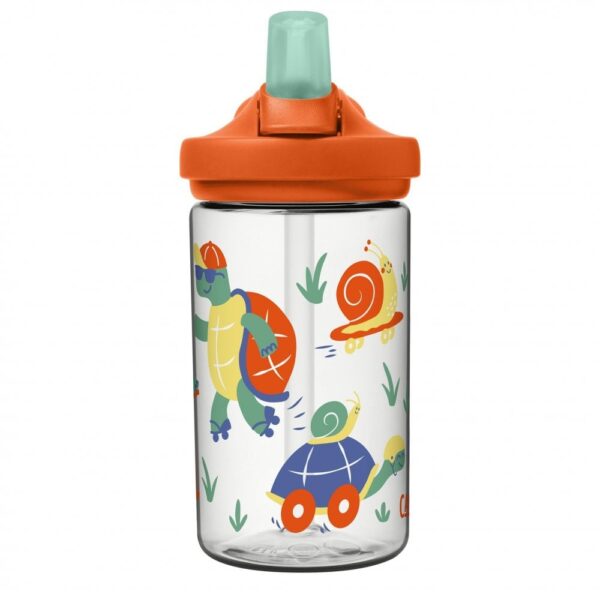 CAMELBAK EDDY+ KIDS 0.4L WATER BOTTLE - SLOW POKE PARADE (TORTOISE / TURTLE RACE) Limited Edition - Image 4