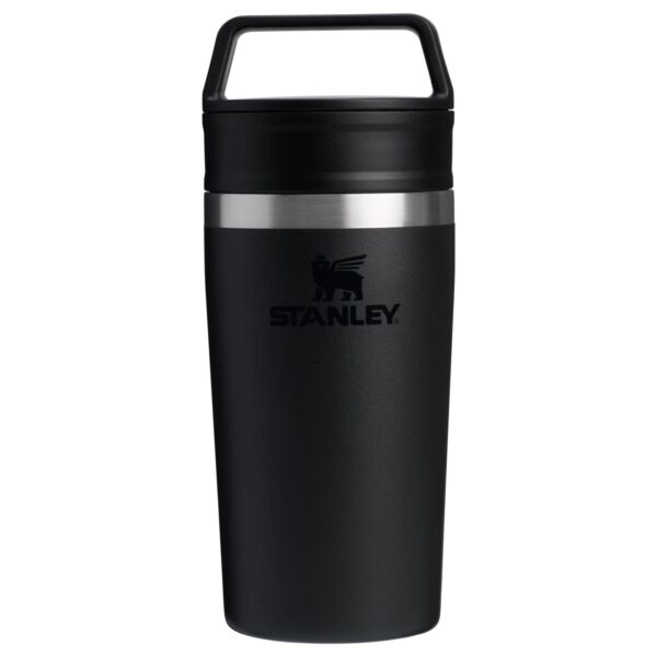 STANLEY Café-To-Go Travel Mug 0.35L 12oz Fully Leakproof Pouch Flask BLACK