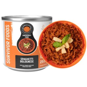 Expedition Foods Survivor Foods Spaghetti Bolognese 25 yr Shelf Life 13 servings