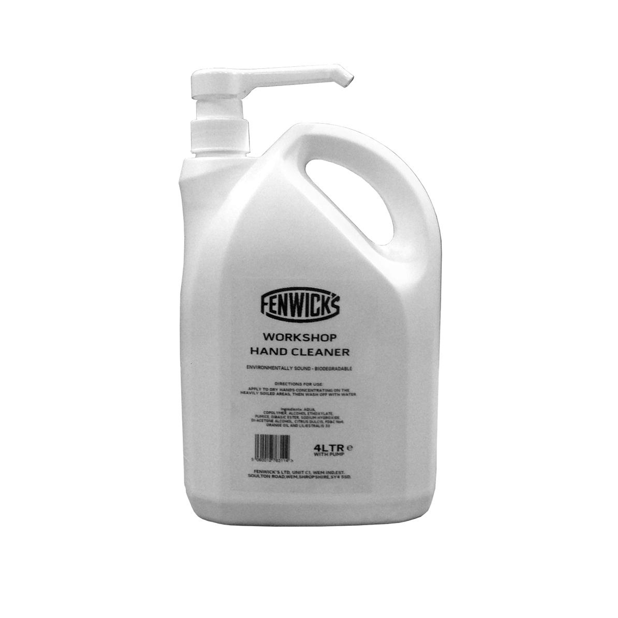 Fenwick's Workshop 5 Litre Hand Cleaner With Pump Tough on Grime!