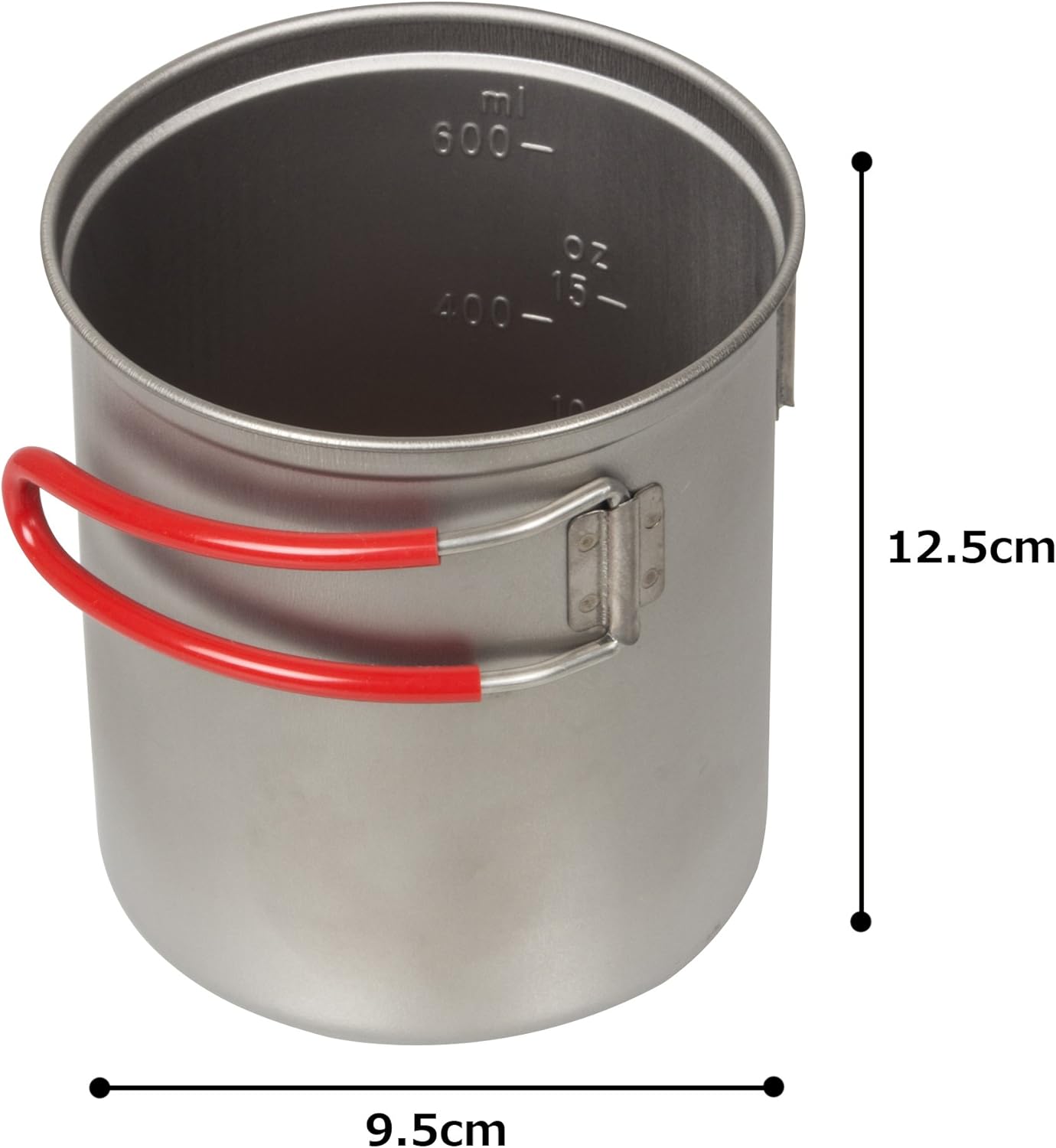 EVERNEW Titanium Ultra-Light Deep Pot Small 0.6L - Image 3