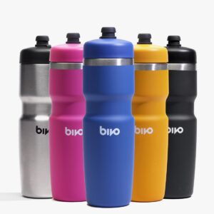 Bivo 621ml 21oz Trio Cycling & Sports Insulated Stainless Steel Water Bottle Range of Colours!